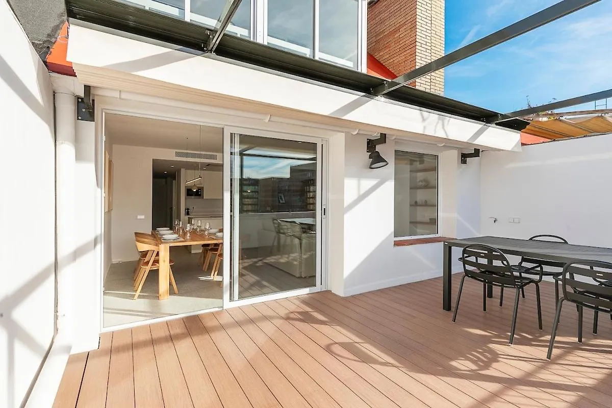 شقة Penthouse With Terrace Near Gran Via And Camp Nou برشلونة